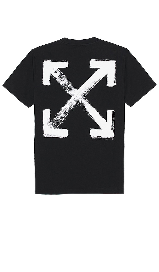 OFF-WHITE PAINT ARROW SLIM T恤 – 黑色、白色