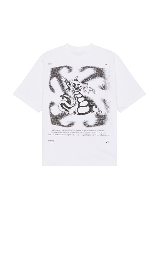 Shop Off-white Dragon Arrow Skate T-shirt In 白色