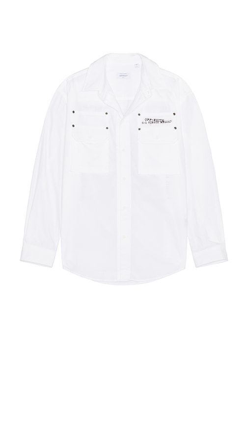 Off-white Type Arrow Overshirt In Multi