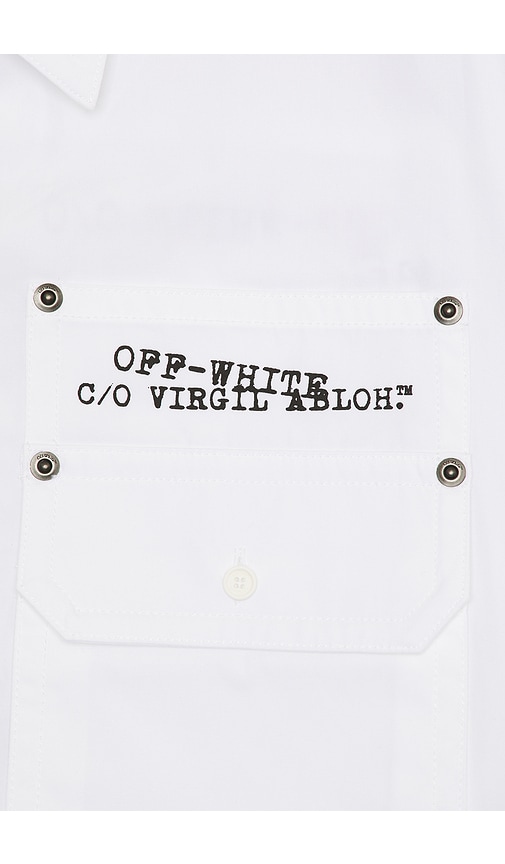 Off-white Type Arrow Overshirt In Multi