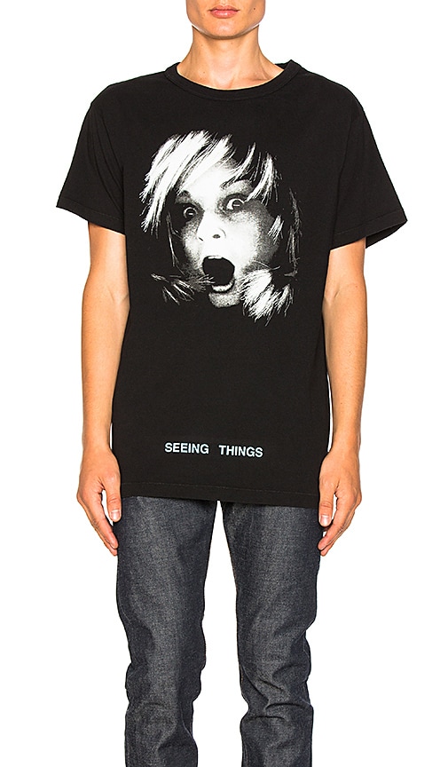 off-white screaming girl Tシャツ | organicway.co.th