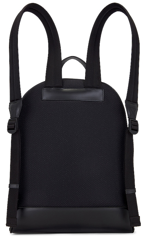 Shop Off-white Core Round Nylon Backpack In Black