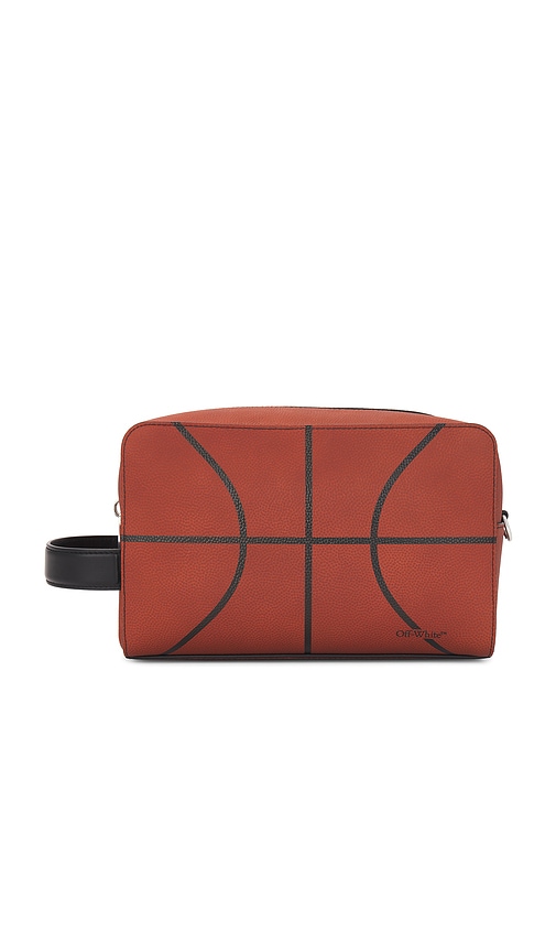 OFF-WHITE Basket Toiletry Pouch in Orange