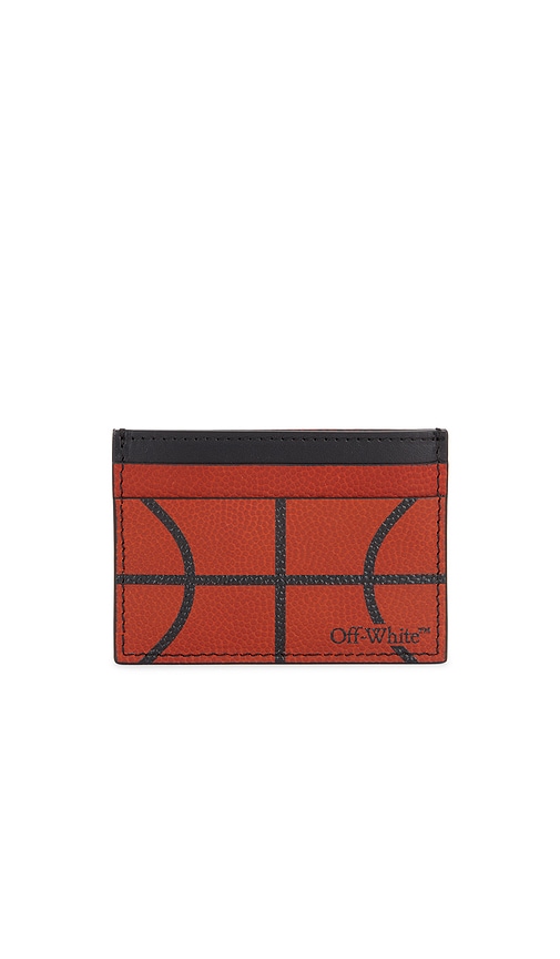 Shop Off-white Basket Card Case In Orange