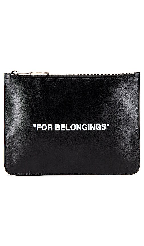OFF-WHITE QUOTE POUCH,OFFF-MY55