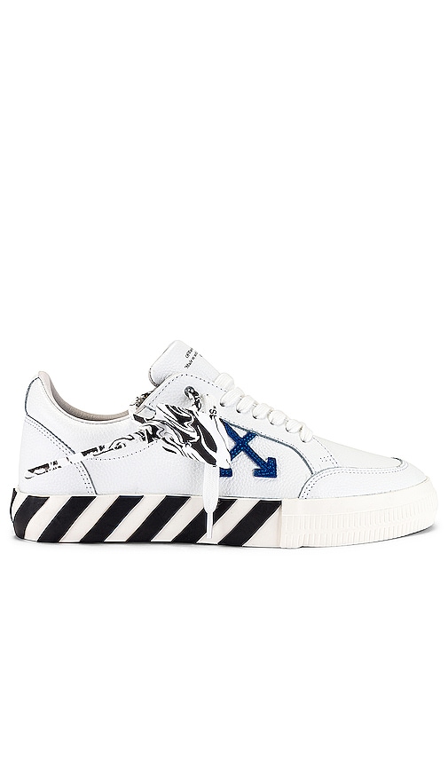 OFF-WHITE LOW VULCANIZED LEATHER SNEAKER,OFFF-MZ100