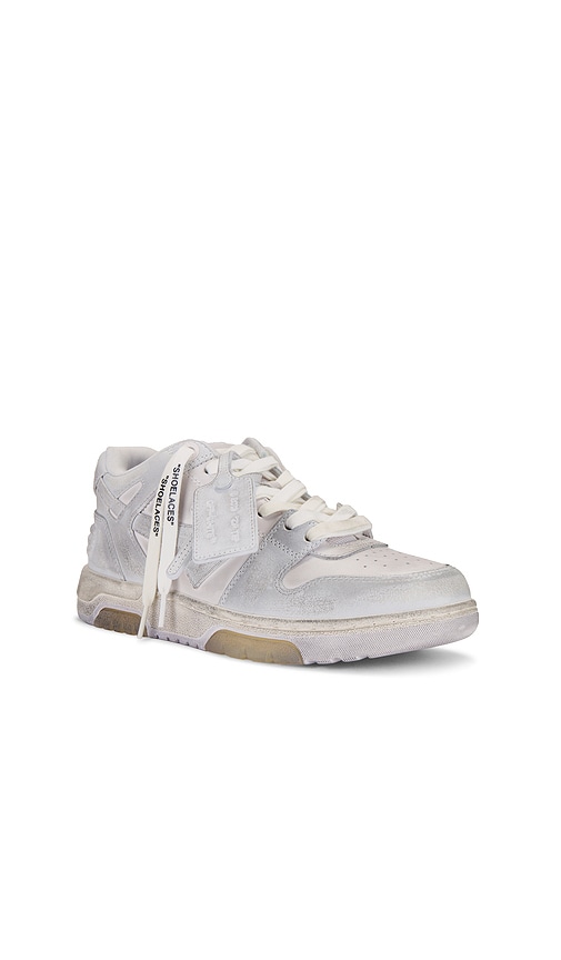 Shop Off-white Out Of Office Vintage Leather Sneaker In 화이트