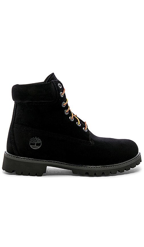 black and white timberland boots