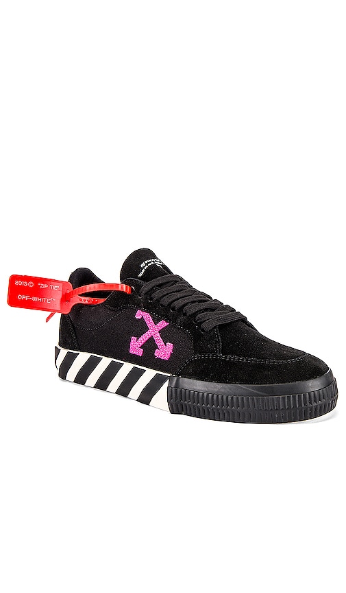 black low top sneakers off white