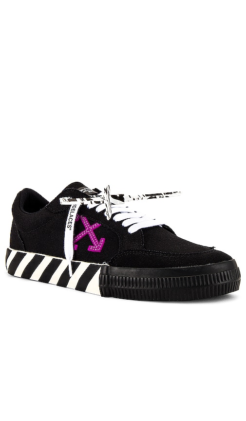 black low top sneakers off white