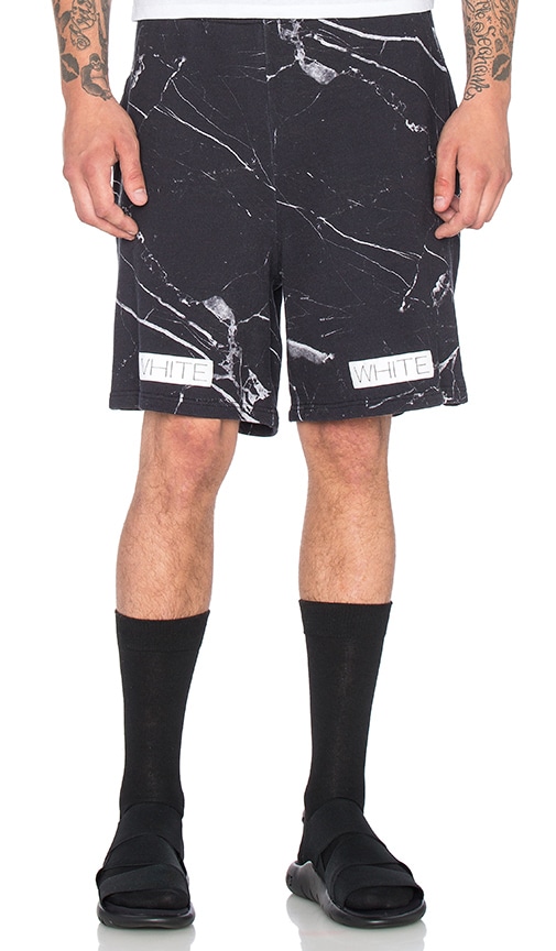 Marble Print Fleece Shorts