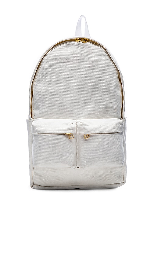 off white canvas backpack