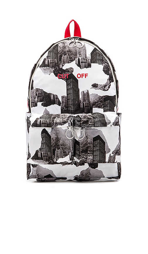 off white camo backpack