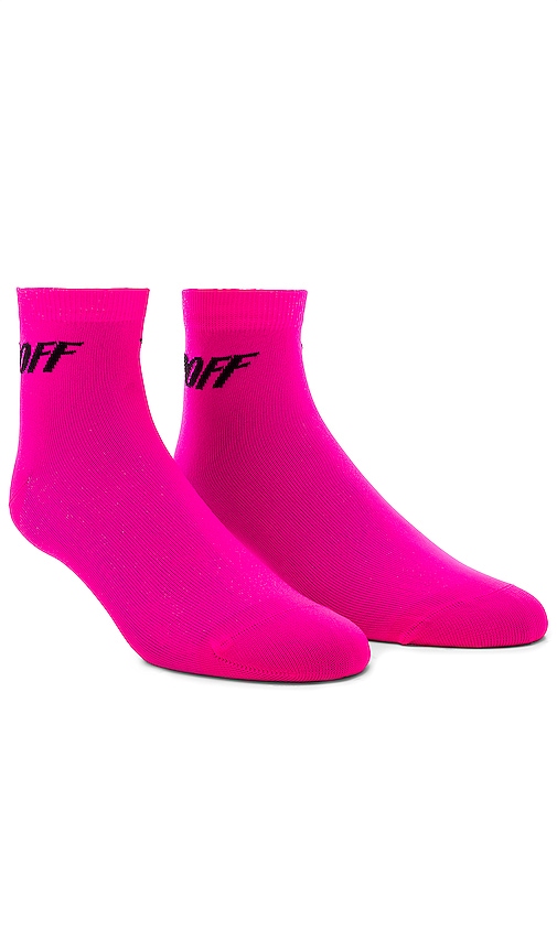 off white pink socks