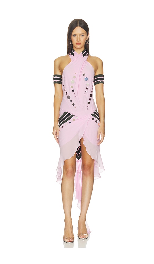 OFF-WHITE Geo Mirror Rib Dress
