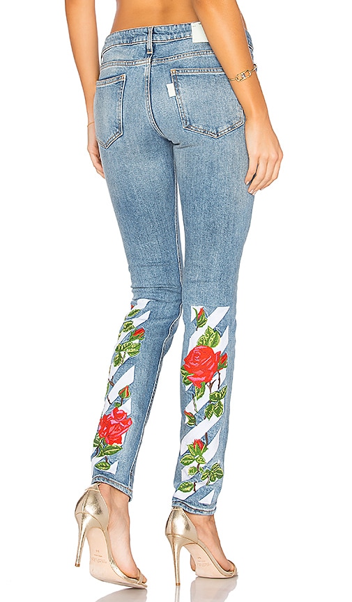 off white skinny jeans womens