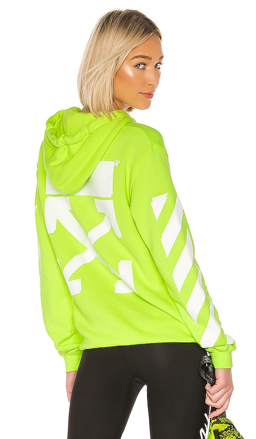 fluorescent yellow hoodie