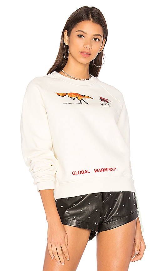 off white global warming crewneck