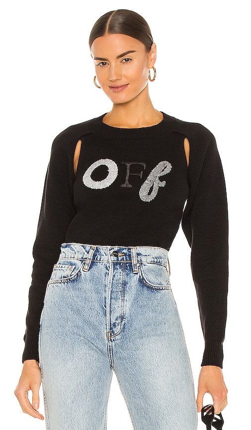 OFF-WHITE LOGO EMBROIDERY CREWNECK,OFFR-WK39
