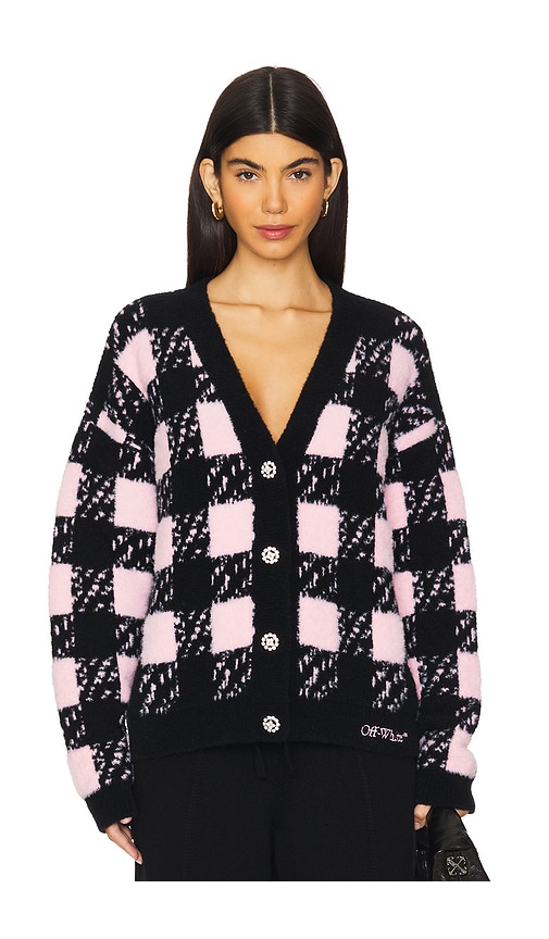 【送料&関税込】Off-White Fuchsia Wool Blend Cardigan Off-White Fuchsia Wool Blend Cardigan | italist