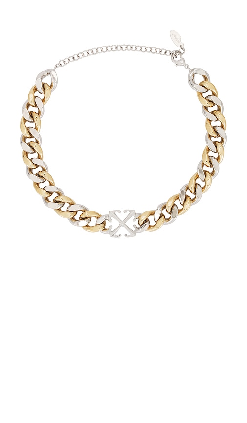 OFF-WHITE Arrow Chain Necklace in Gold & Silver
