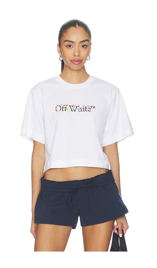 OFF-WHITE Bookish Glowing Flower Tee