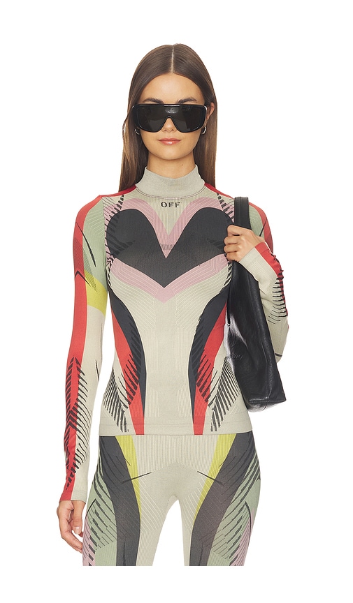 OFF-WHITE Seamless Color Block Top