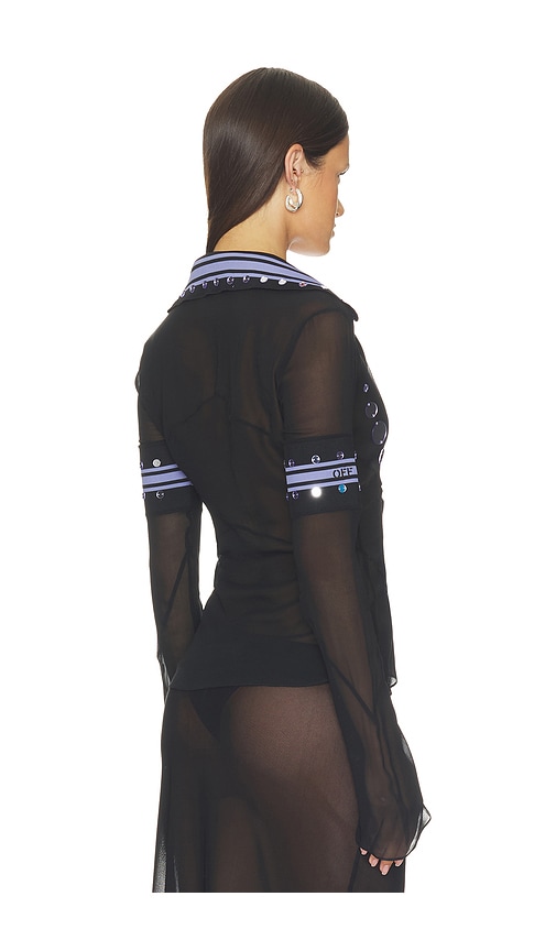 OFF-WHITE Geo Mirror Rib Color Block Shirt | Thumbnail 3 OFF-WHITE Geo Mirror Rib Color Block Shirt | Thumbnail 3