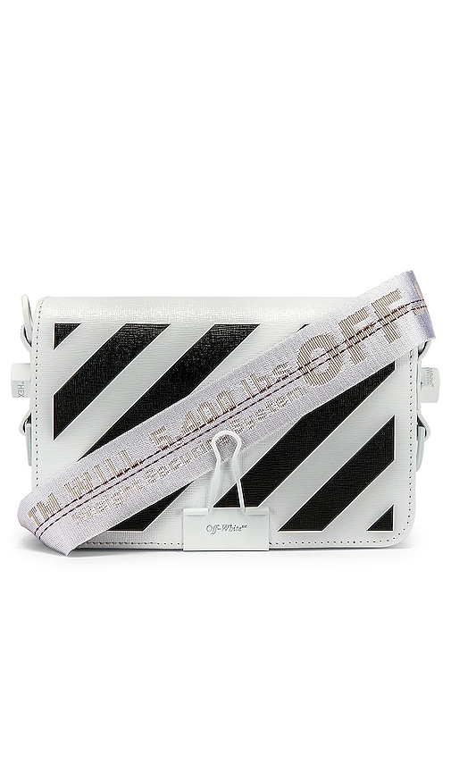 Off white mini discount diagonal flap bag