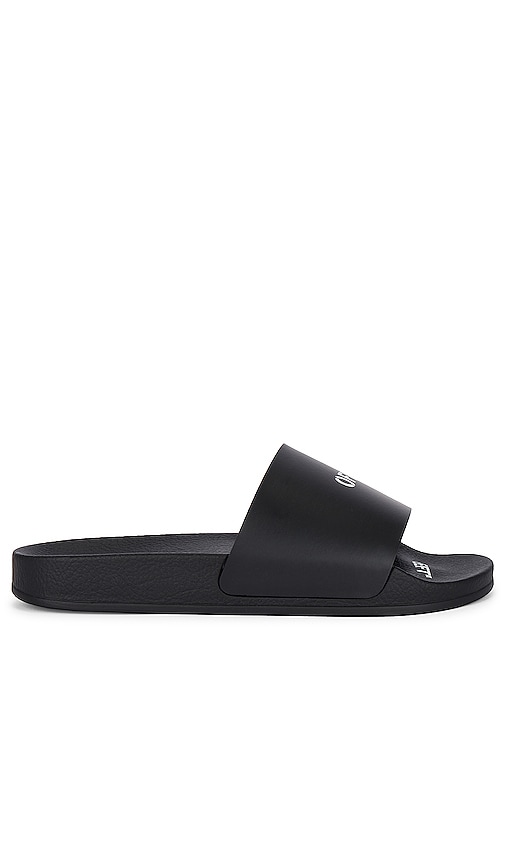 OFF-WHITE Off Stamp Slider in Black.