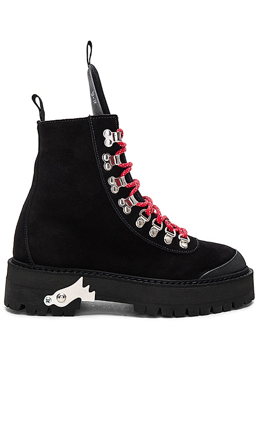 off white black hiking boots