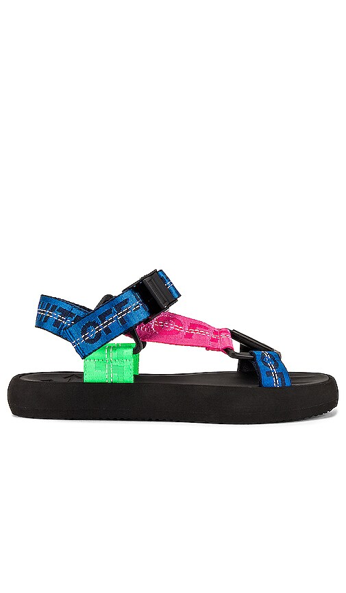 Off white multi discount strap micro sandals