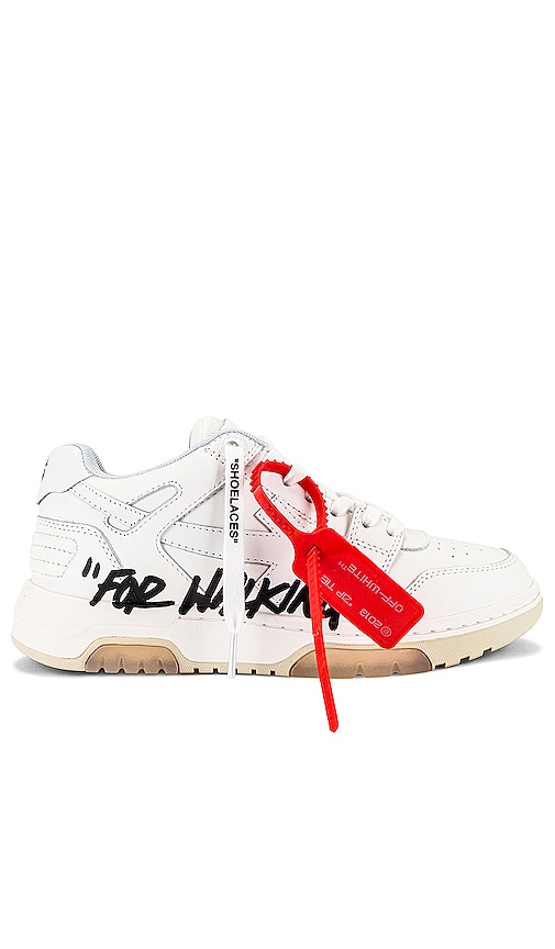 Off-white Out Of Office Low-top Leather Sneakers In White & Black