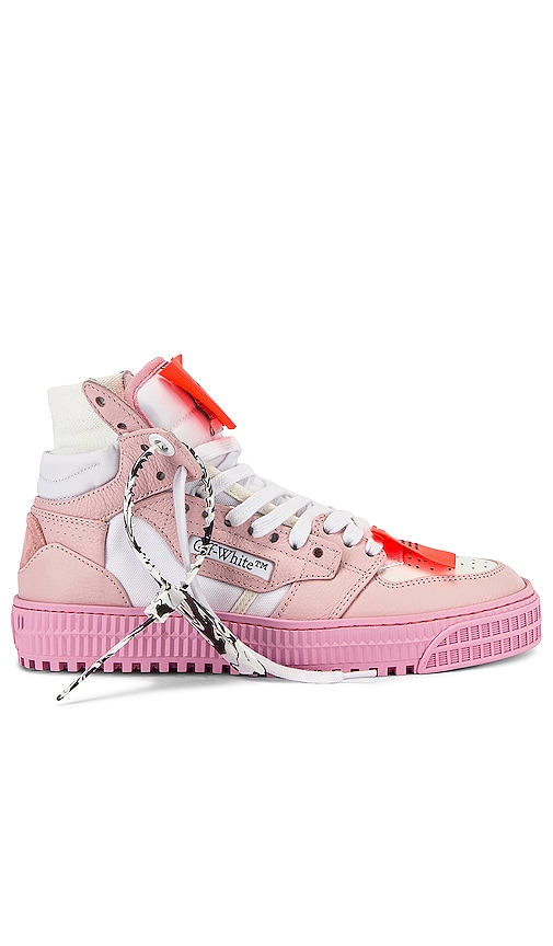 OFF-WHITE 3.0 Court Sneaker in White & Pink | REVOLVE