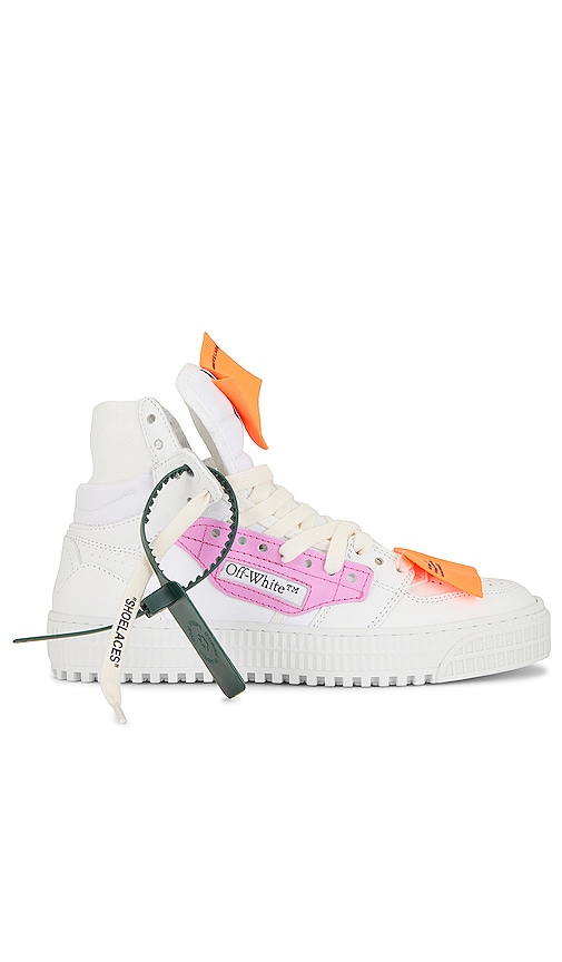 3.0 off court leather white pink