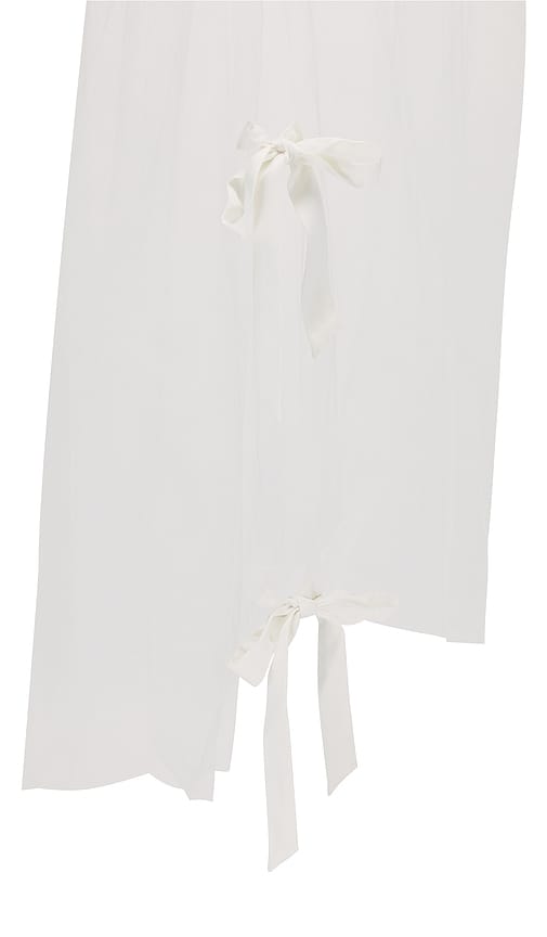 Shop Ofrenda Studio Laguna Satin Bows Veil In White