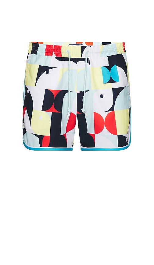 4 All Over Print Swim Shorts in Blue. - size XL/1X (also in L, M, S)