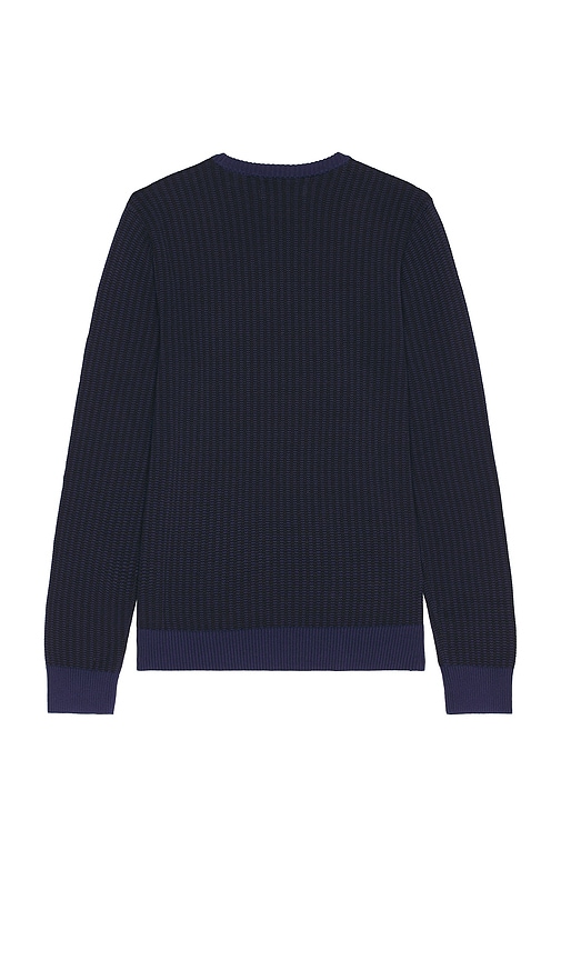 Shop Original Penguin Jacquard Tonal Sweater In Blue