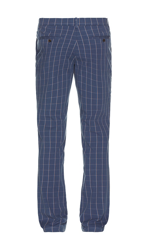 Shop Original Penguin Stretch Plaid Chino In Blue