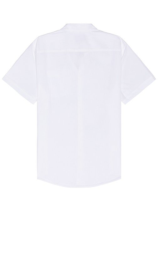 Shop Original Penguin Cotton Crinkle Yarn Short Sleeve Shirt In White