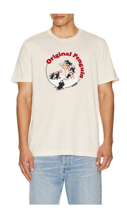  Original Penguin Shirt Graphic In Cream. Größe S. Also In Xl/1x. 