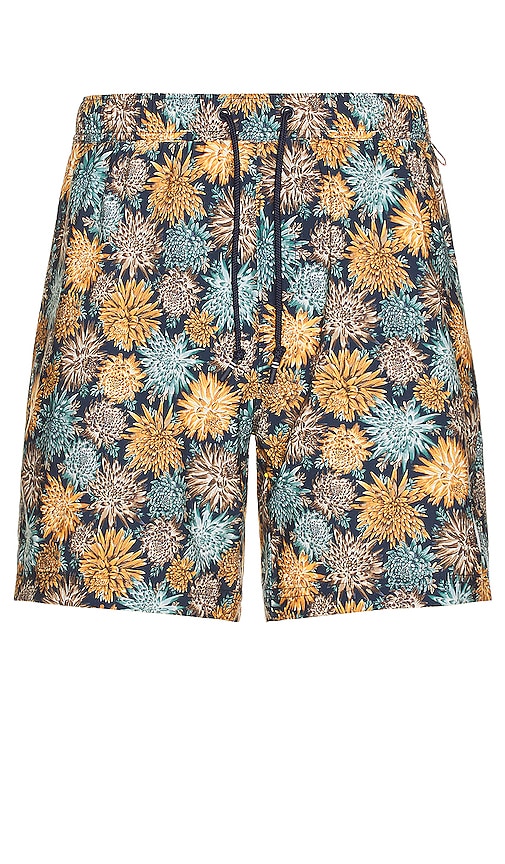 Shop Original Penguin Floral All Over Print Recycled Swim Short In Blue