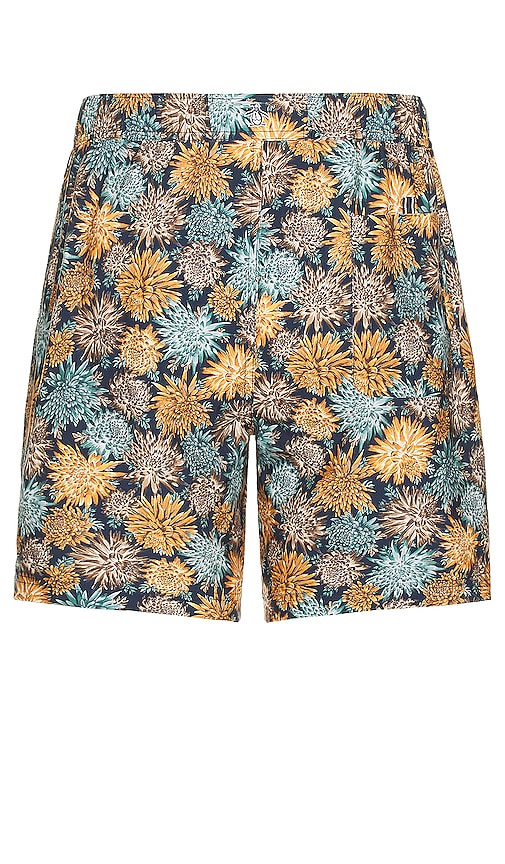 Shop Original Penguin Floral All Over Print Recycled Swim Short In Blue