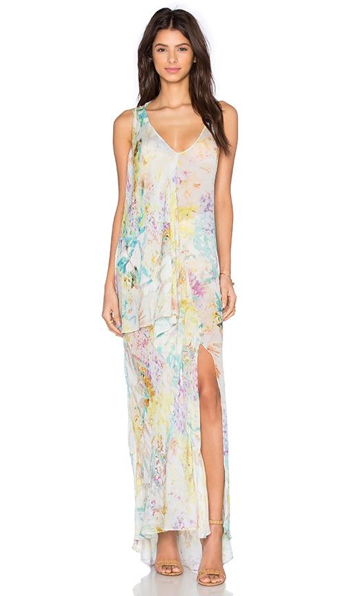 Botanic Print Maxi Dress