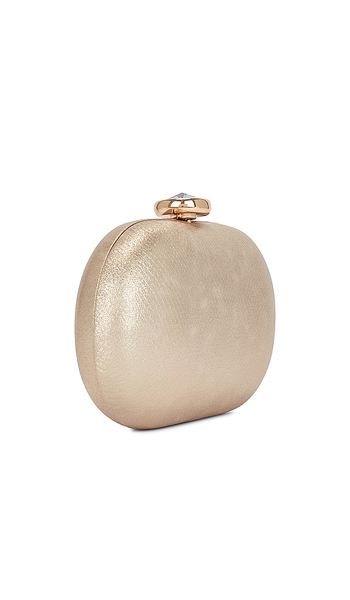  Olga Berg Metallic-clutch Marta In Metallic Gold. 