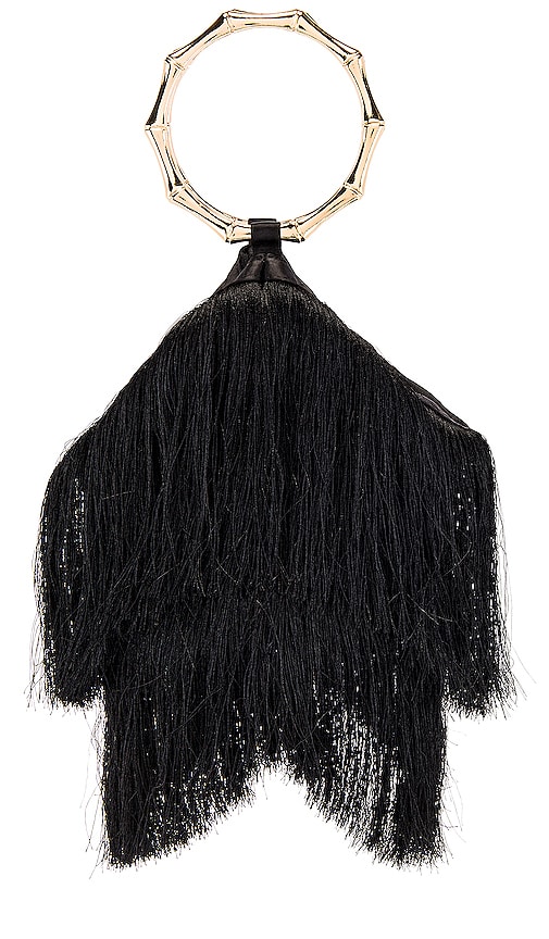 Teenie Fringed Ring Handle Bag