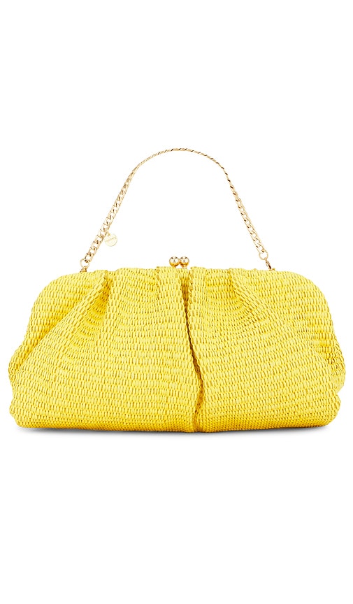 olga berg Queenie Clutch in Yellow