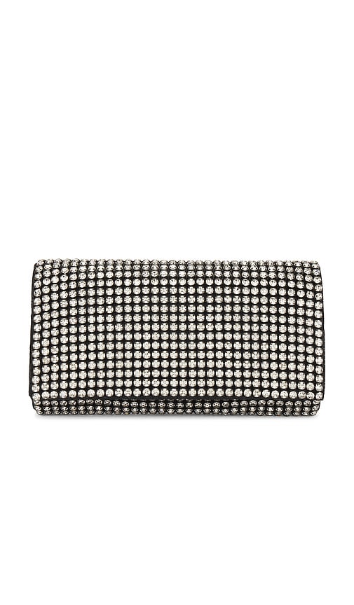 Shop Olga Berg Mariana Crystal Clutch In 黑色