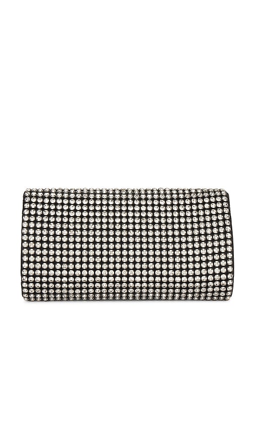 Shop Olga Berg Mariana Crystal Clutch In 黑色