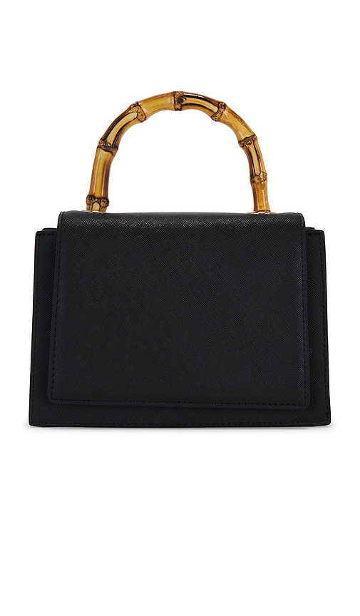 Shop Olga Berg Harley Bamboo Handle Bag In Black